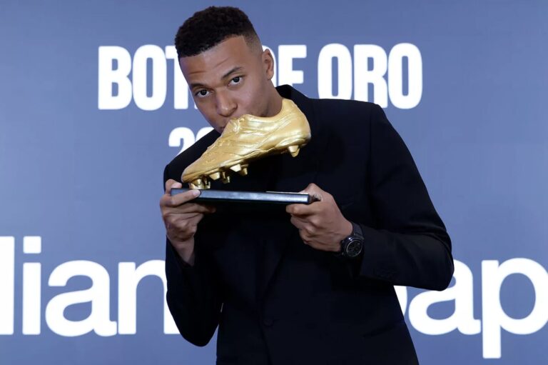 ¡Histórico! Kylian Mbappé Recibe la Bota de Oro 2024-25 tras una Temporada de Récord Goleador en el Real Madrid